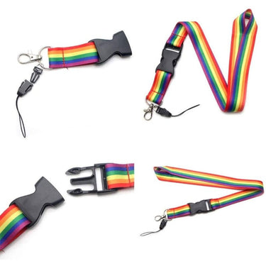 Cordino LGBT Pride con Bandiera Arcobaleno per Festeggiamenti